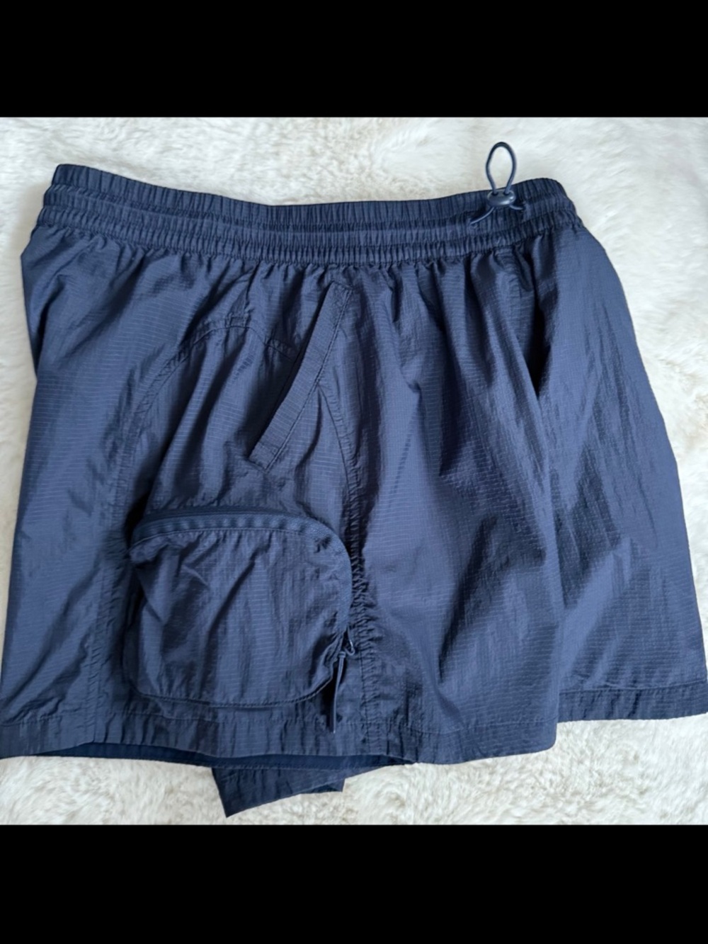 Outdoor Voices Windbreaker Shorts Betta Blue Navy Medium - Picture 7 of 7